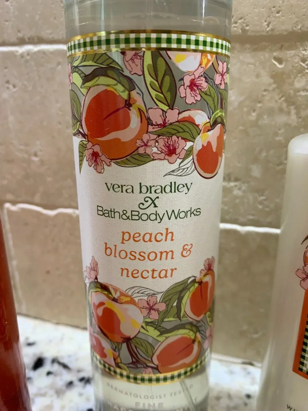 Bath & Body Works Vera Bradley Peach Blossom & Nectar Trio  NWT